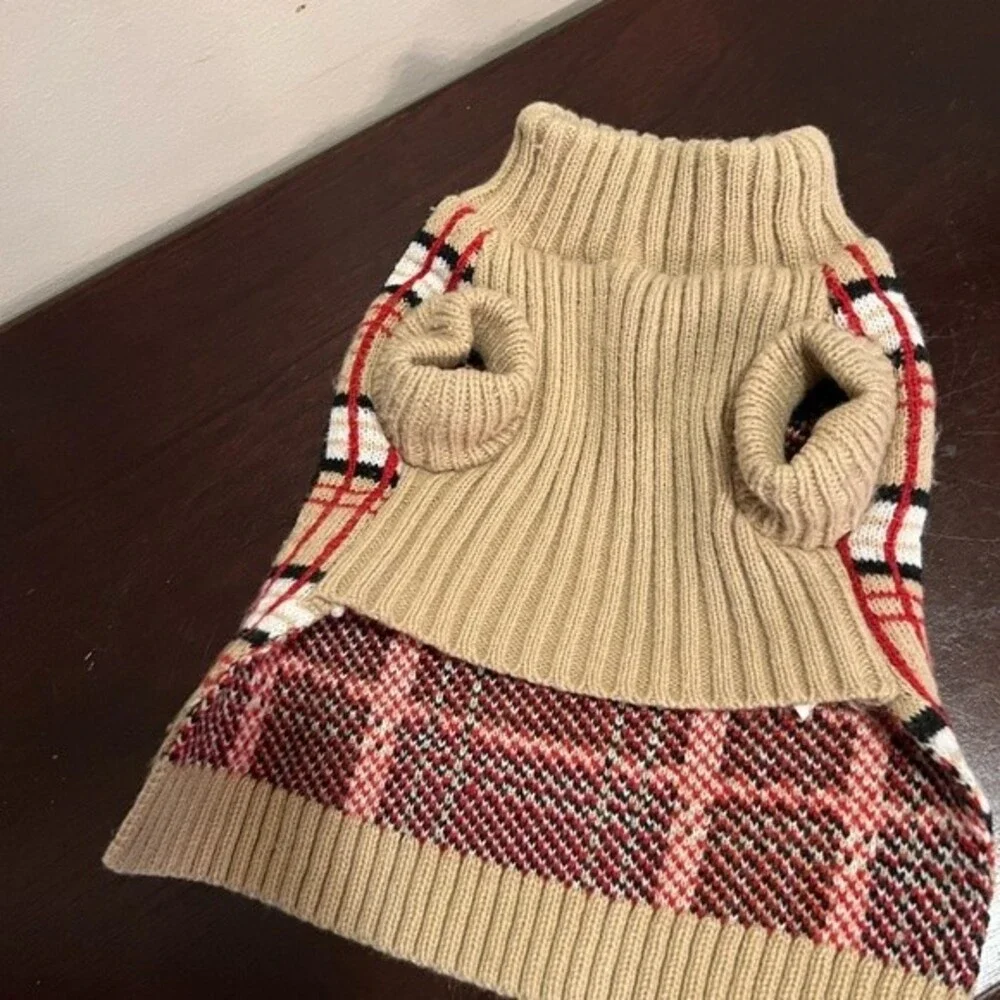 Designer inspired dog sweater size small